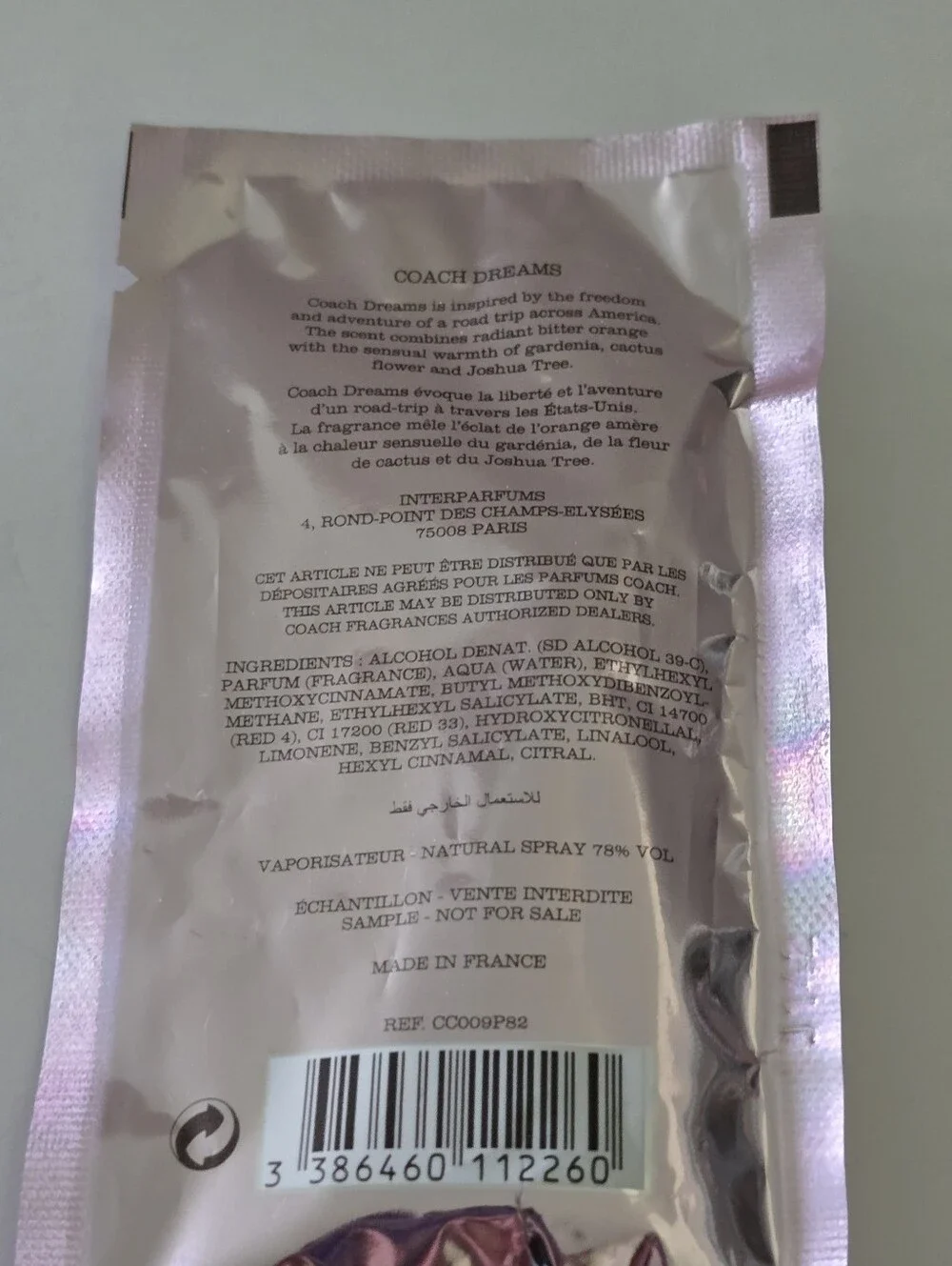 Coach Dreams Eau de Parfum, Sample Size, 0.04 Fl Oz